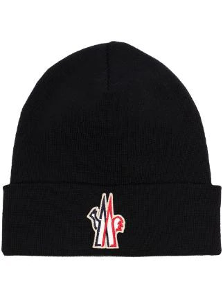 Moncler Grenoble bonnet à patch logo