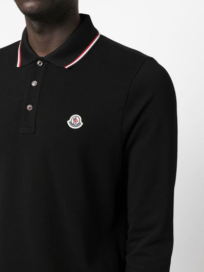 Moncler polo à patch logo