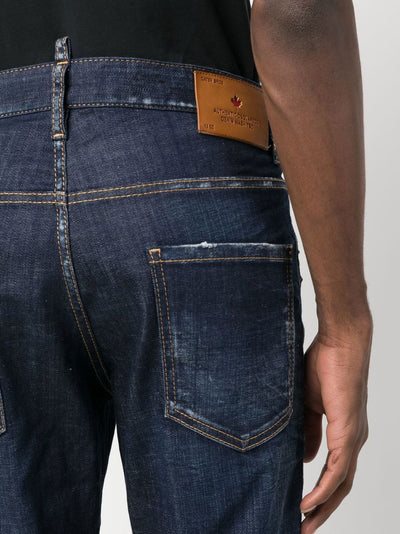 DSQUARED2 jean skinny à effet délavé