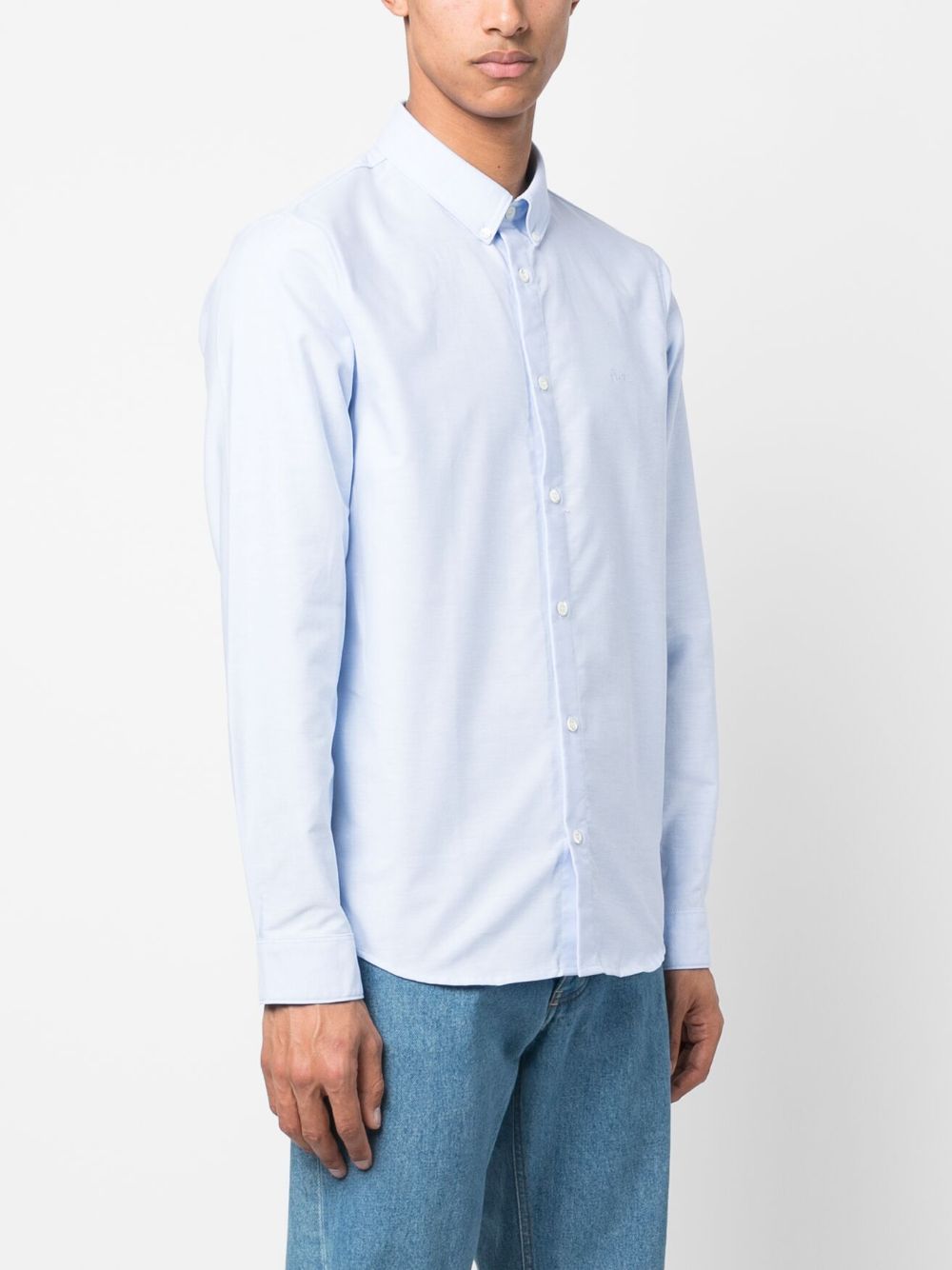 A.P.C. chemise boutonnée à logo brodé