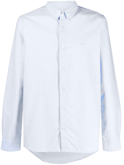 A.P.C. chemise boutonnée à logo brodé