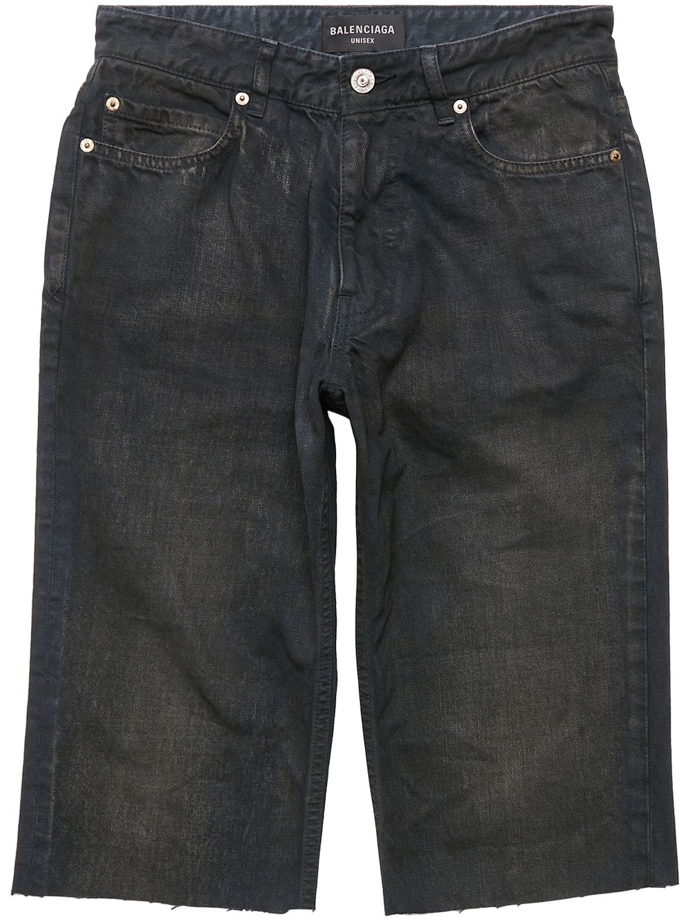 Balenciaga bermuda en jean à poches cargo