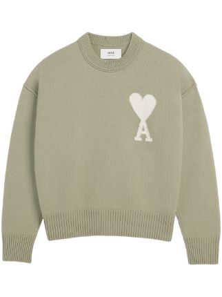 AMI Paris pull en laine à logo Ami de Coeur