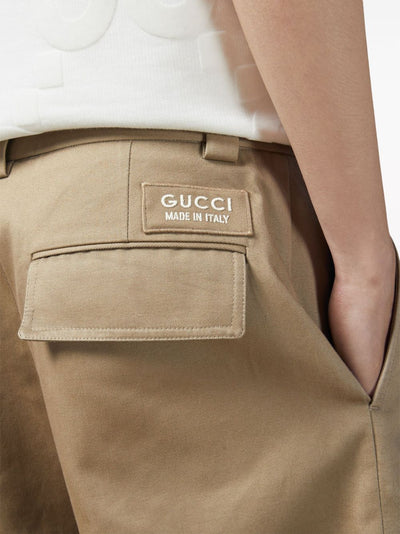 Gucci pantalon ample en coton à poches cargo