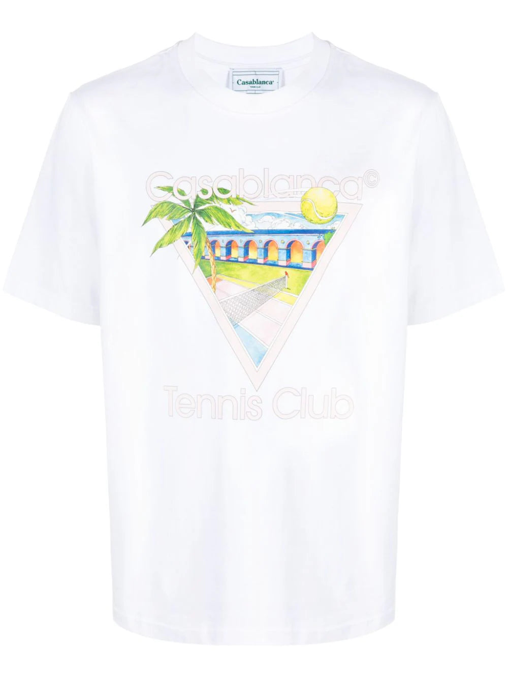 Casablanca t-shirt Tennis Club Icon en soie