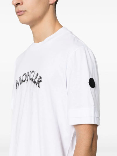 Moncler t-shirt en coton à logo imprimé