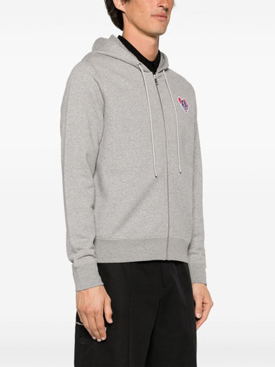 Moncler hoodie zippé à patch logo