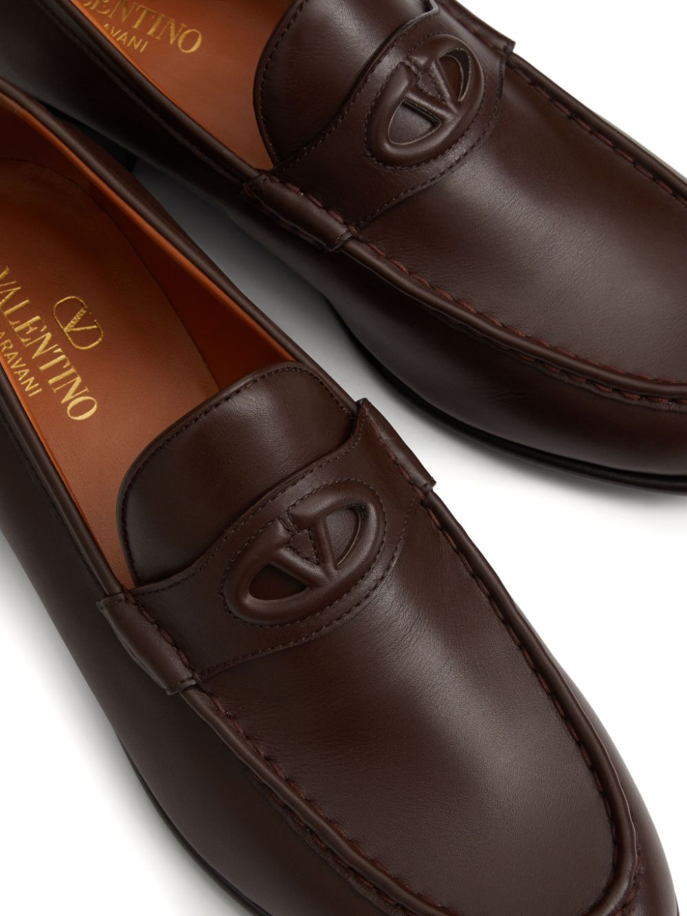 Valentino Garavani mocassins Vlogo Signature en cuir