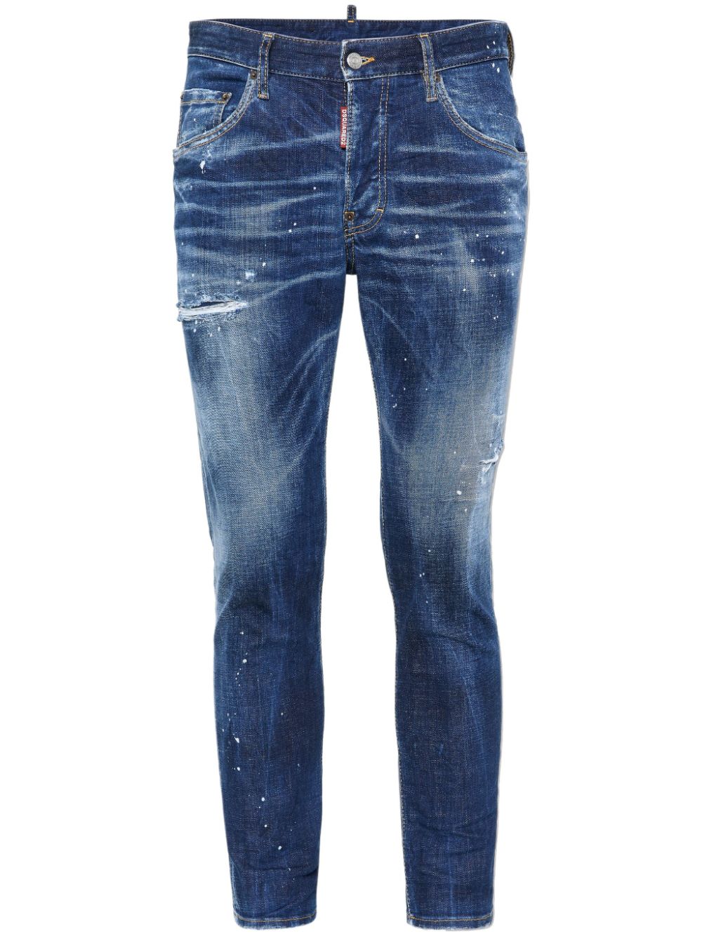 DSQUARED2 jean skinny à effet usé