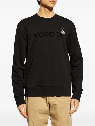 Moncler sweater en coton à logo brodé