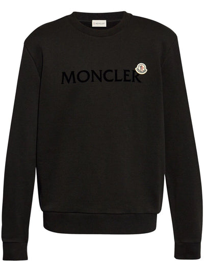 Moncler sweater en coton à logo brodé