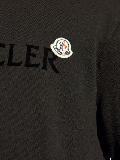 Moncler sweater en coton à logo brodé