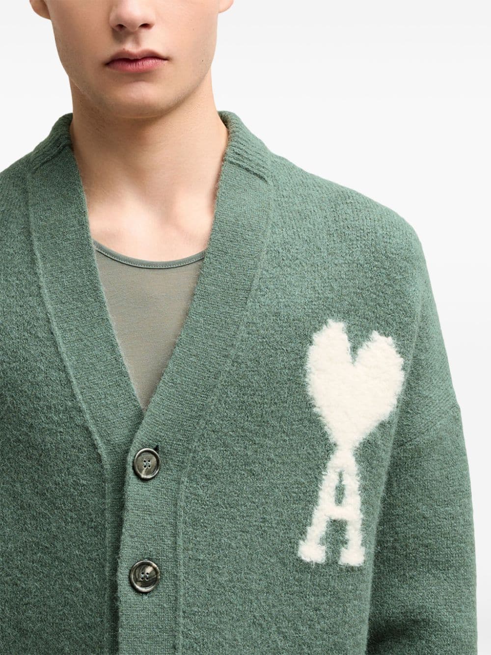 AMI Paris cardigan à logo Ami De Coeur