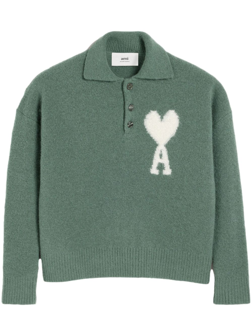 AMI Paris pull Ami De Coeur à col polo