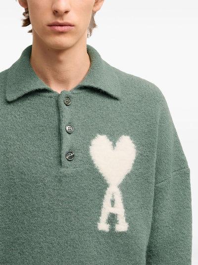 AMI Paris pull Ami De Coeur à col polo