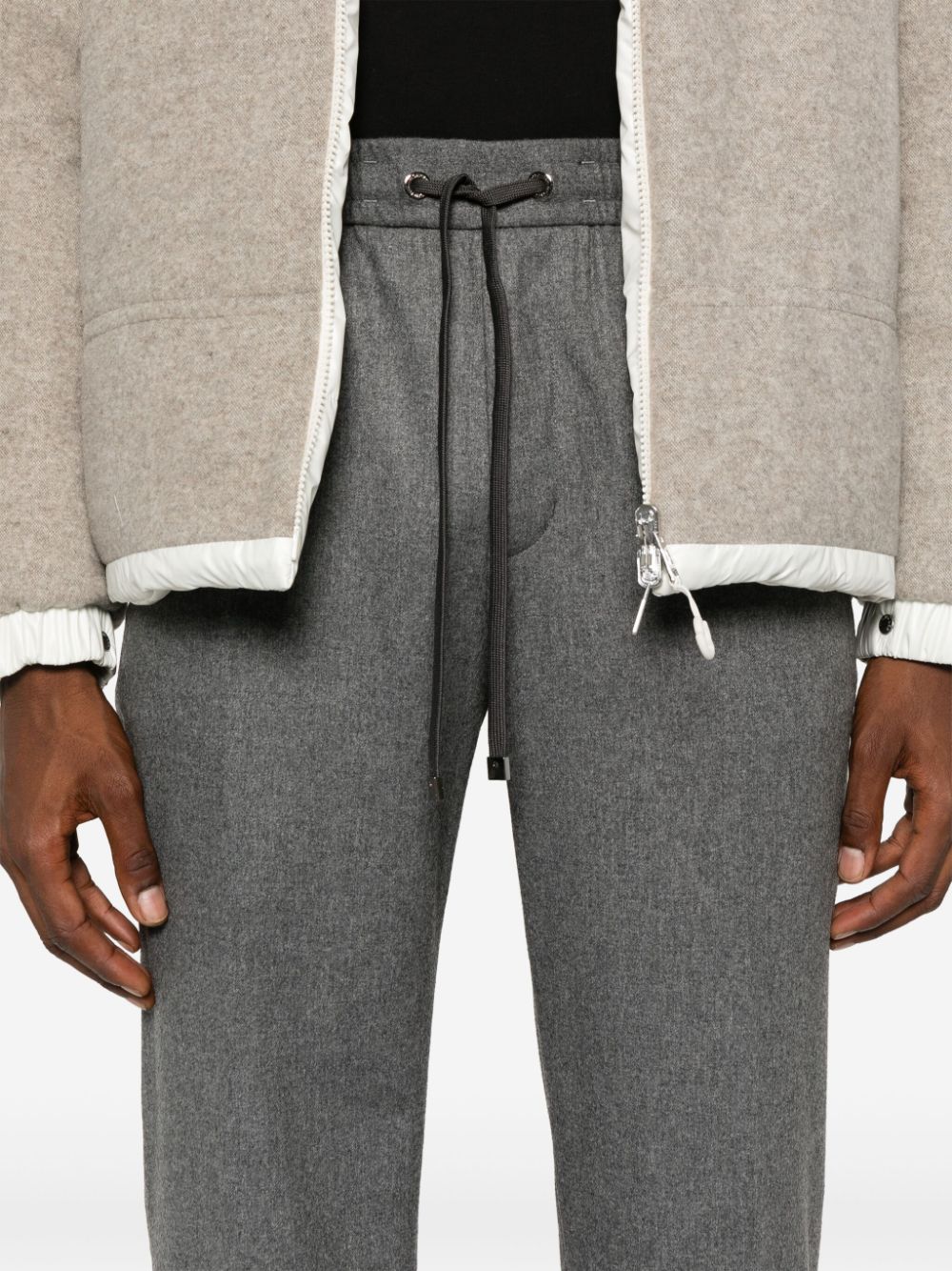 Moncler pantalon droit à plis marqués