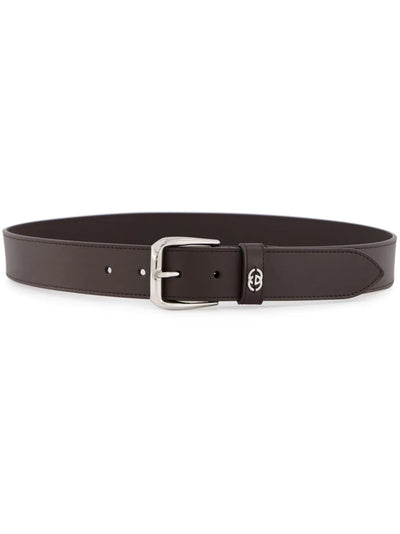 Gucci ceinture en cuir à plaque GG