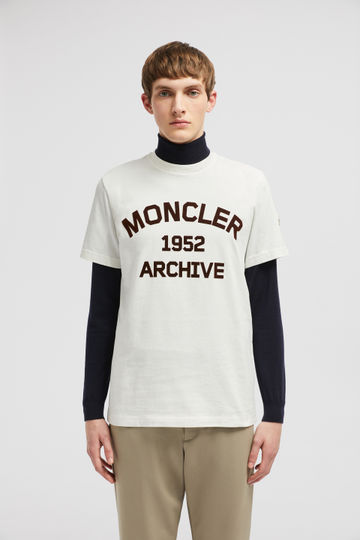 Moncler t-shirt en coton à logo floqué