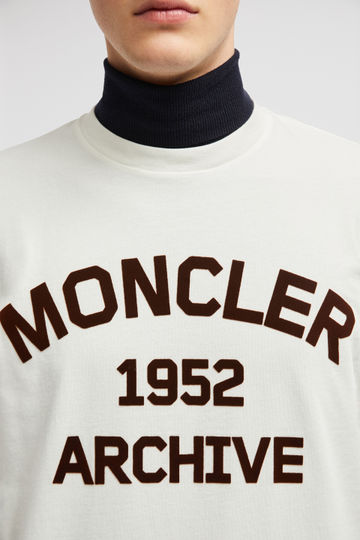 Moncler t-shirt en coton à logo floqué