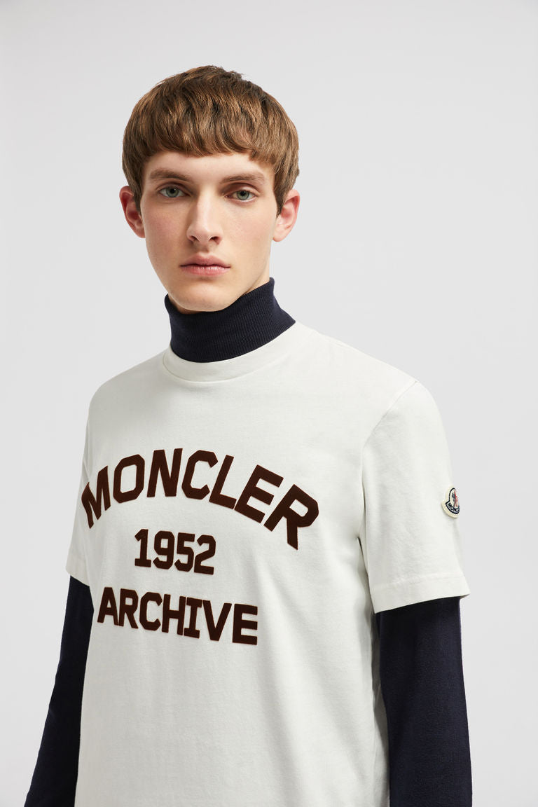 Moncler t-shirt en coton à logo floqué